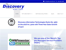 Tablet Screenshot of discoveryit.com